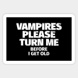 Vampires Please Turn Me Sticker